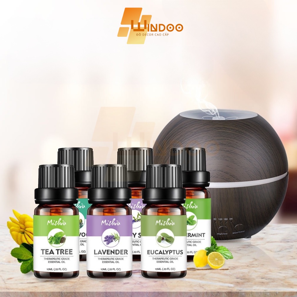 Tinh dầu thiên nhiên 10ml dùng cho máy xông tinh dầu giúp thơm phòng xả stress