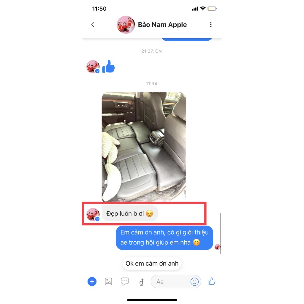 Ghế đệm thay cho đệm hơi xe ô tô Vinfast Lux A - Tặng kèm túi vải chuyên dụng