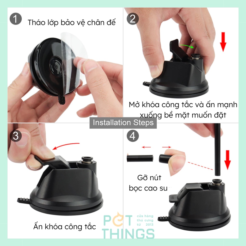 Cần câu mèo đính bàn