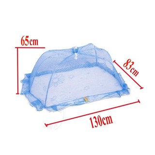 Mùng Chụp Chống Muỗi Cho Bé, Mùng Chụp Gấp Gọn Jiading Cao Cấp Cỡ Đại Dài 110cm