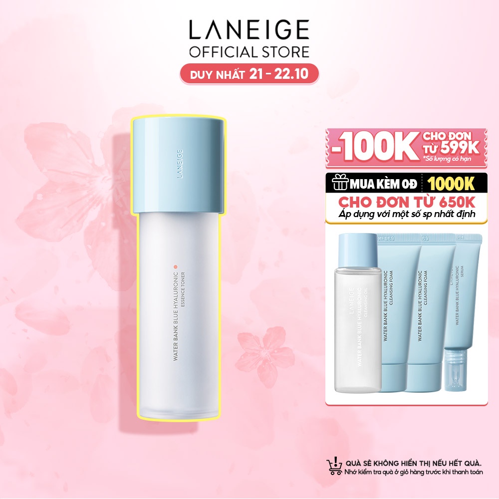 Nước Hoa Hồng Dưỡng Ẩm Dành Cho Da Thường Và Da Khô Laneige Water Bank Blue HA Toner Dry 160ml
