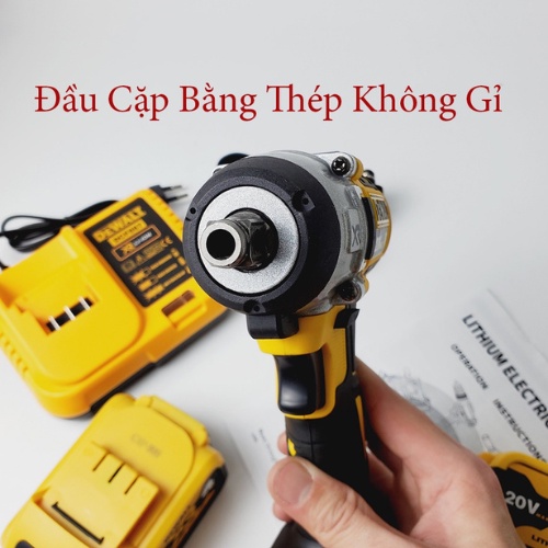 Máy Siết Bulong DEWALT DCF887 20V Không Chổi Than, Máy Khỏe Thời Gian Sử Dụng Pin 3-4 Tiếng Liên tục - Hàng cao cấp