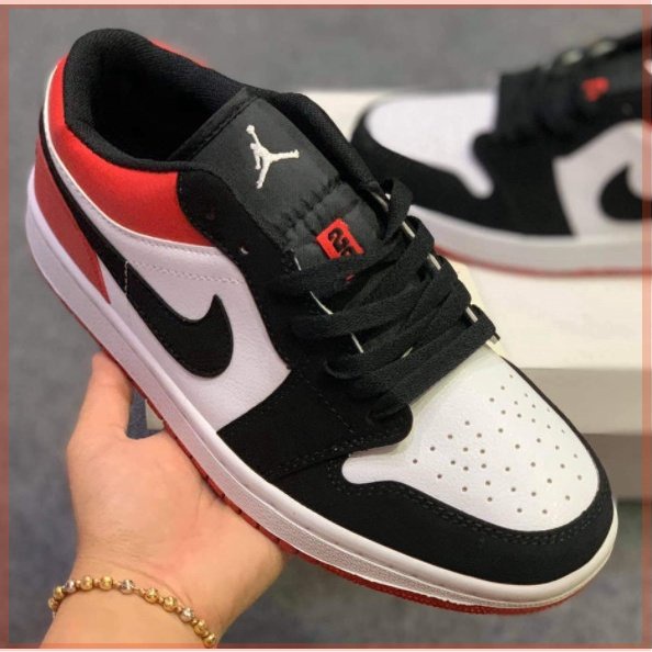 Giày Nike Jodan Đỏ Cổ Thấp , JD1 Đỏ Thấp Cổ Hàng Chuẩn Cao Cấp Full Box