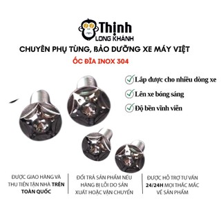 Ốc đĩa Inox 304 - siêu sáng