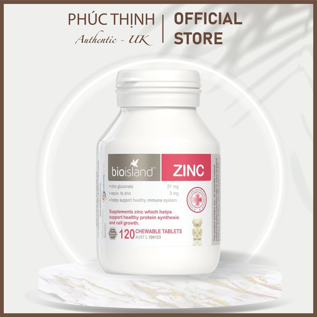Viên Nhai Bổ Sung Kẽm Cho Trẻ Bio Island Zinc Của Úc