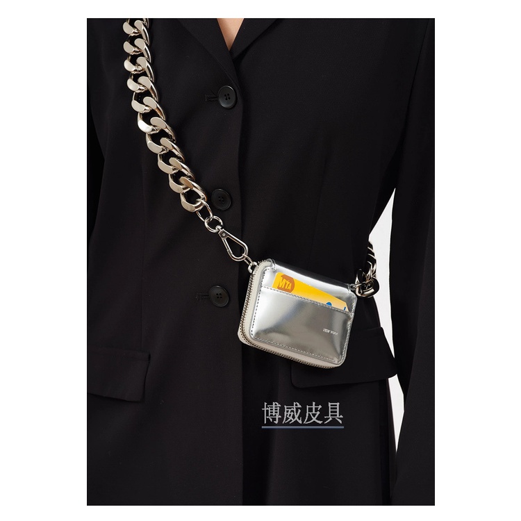 Túi Đeo Chéo Mini Phối Xích Kim Loại Dày Dặn Cao Cấp