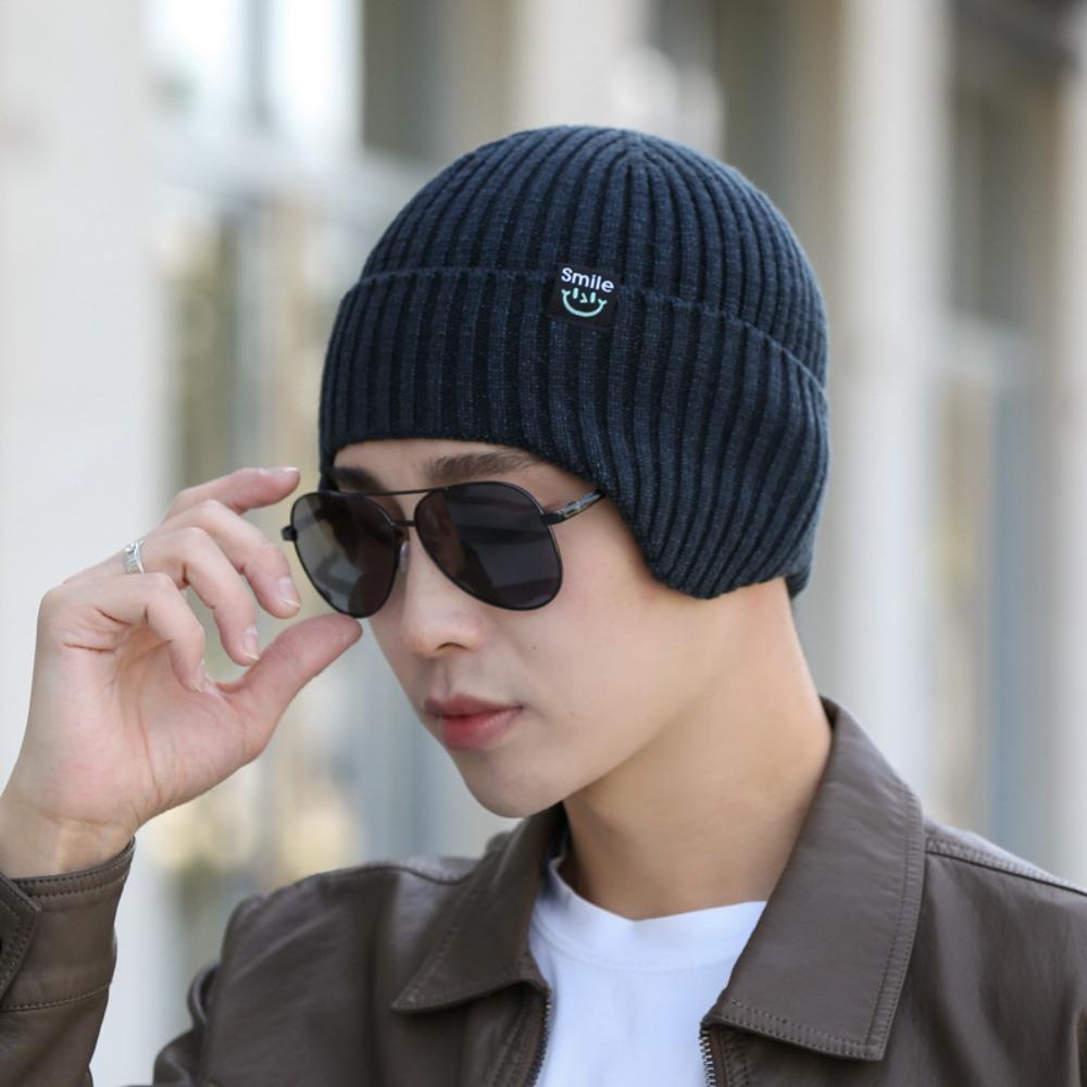 Mũ Dệt Kim Màu Trơn Giữ Ấm Mùa Đông Thời Trang Cho Nam Và Nữ