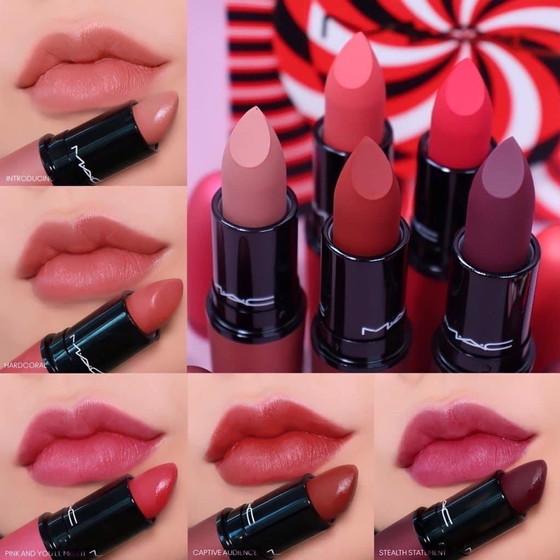 Set 5 son Mac fullsize có hộp đựng siêu đẹp