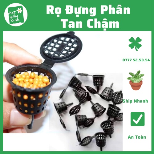 10 Rọ đựng phân (4*6cm) tan chậm cho hoa lan và cây kiểng