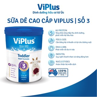 SỮA BỘT DÊ CÔNG THỨC VIPLUS GOAT SỐ 3 - 800G - DATE 12.2023