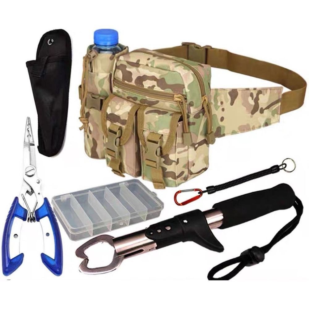 Túi Đeo Hông Đi Phượt Dã Ngoại, Túi Đeo Hông Kèm Chai Nước Đi Bộ Đi Phượt Dã Ngoại Tiện Dụng - Kanno Sport