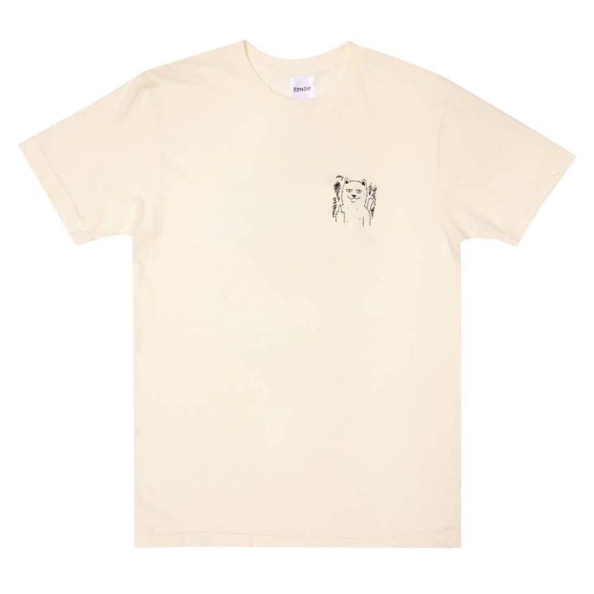 Ripndip Áo Thun Tay Ngắn In Hình Chú Mèo Vui Nhộn Cho Cặp Đôi