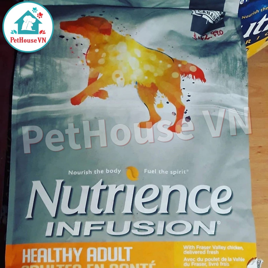 NUTRIENCE INFUSION - Bao 10Kg Thức Ăn Hạt Cho Chó Trưởng Thành Vừa Và Lớn Vị Gà & Rau Củ Quả Hàng Chính Hãng