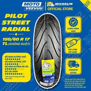 [MTVV] Vỏ lốp xe máy MICHELIN 150/60 R 17 TL Pilot Street Radial ( 150/60-17 )<END>