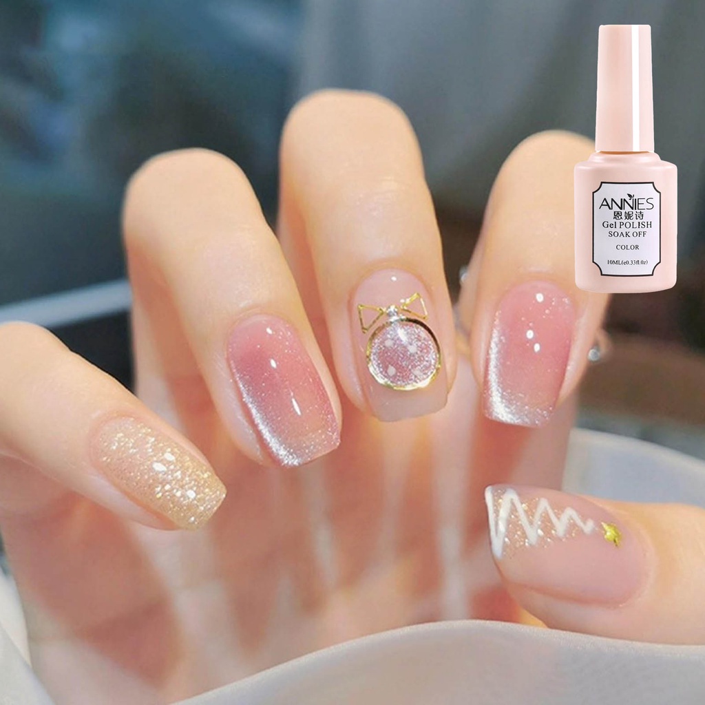 Sơn Móng Tay 10ml Có Cọ Nhẹ Lấp Lánh Bán Vĩnh Viễn An Toàn