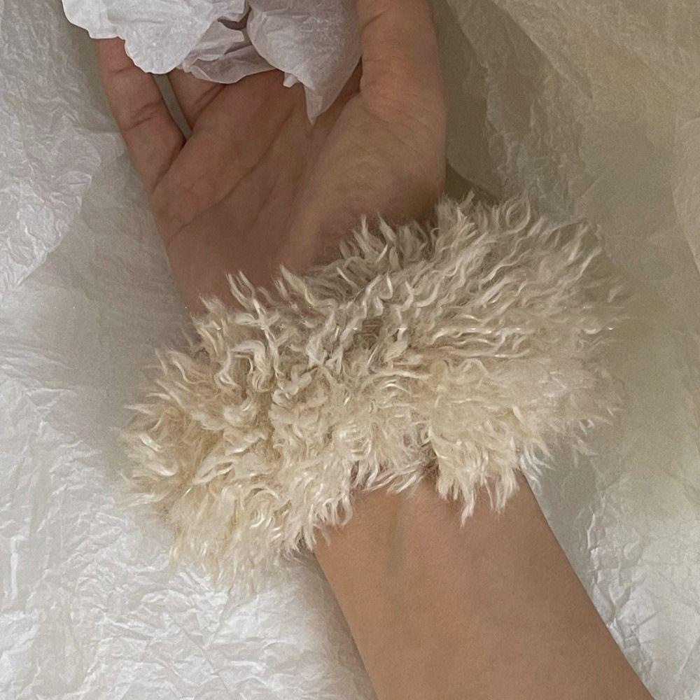 Dây Cột Tóc Lông Chồn Nhân Tạo Mềm Co Giãn Ngọt Ngào Cho Nữ Giá Đỡ