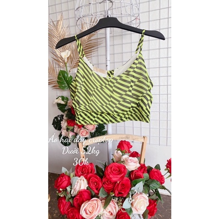 Áo hai dây, ba lỗ dáng croptop