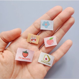 10 Mác vải thêu nhí 🐰🍓🥑🍑
