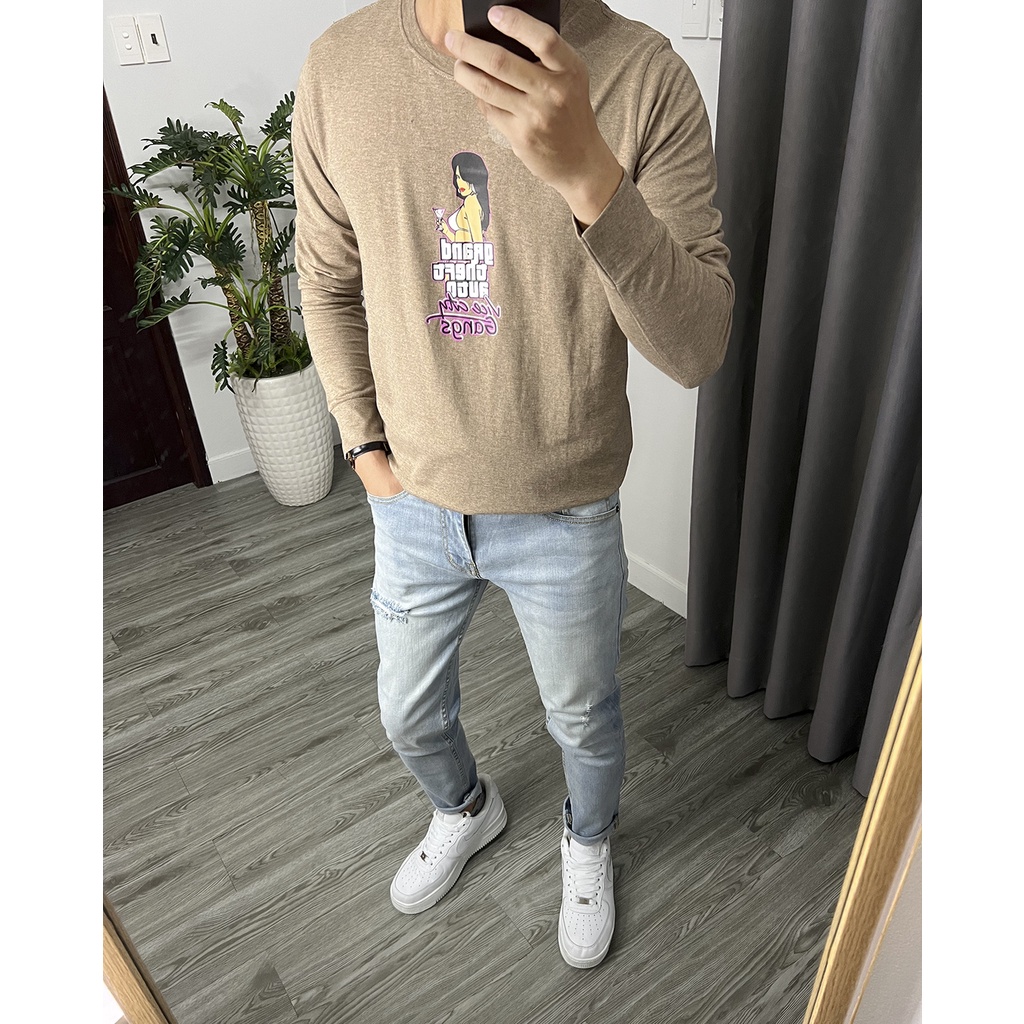 Áo thun tay dài nam cực đẹp
