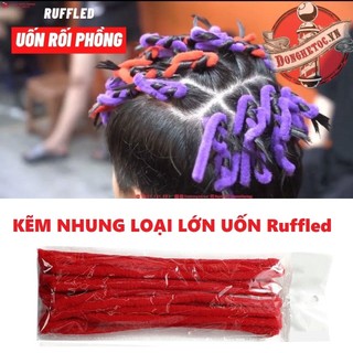 Kẽm nhung uốn tóc Ruffled sợi to
