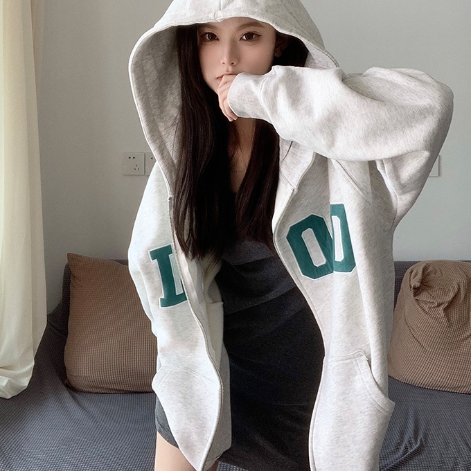 Áo hoodies SUXI nữ có nón dài tay thời trang Hàn Quốc