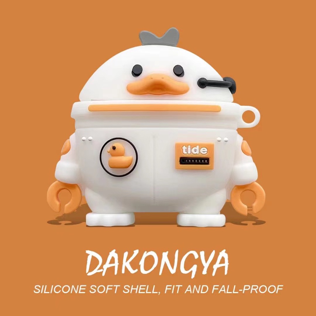 For Baseus WM01 Case Baseus WM02 Silicone Soft Case Protector Cartoon Astronaut Baseus E3 Shockproof Case Protective Case Baseus M2 Case Creative Bulldog Cute Dinosaur Baseus W04 Pro Case Baseus Encok WM01 Cover