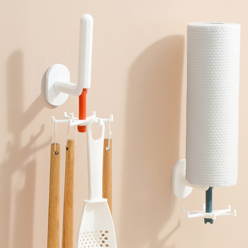 Giá Đỡ Dụng Cụ Nhà Bếp Có Móc Treo Tự Dính