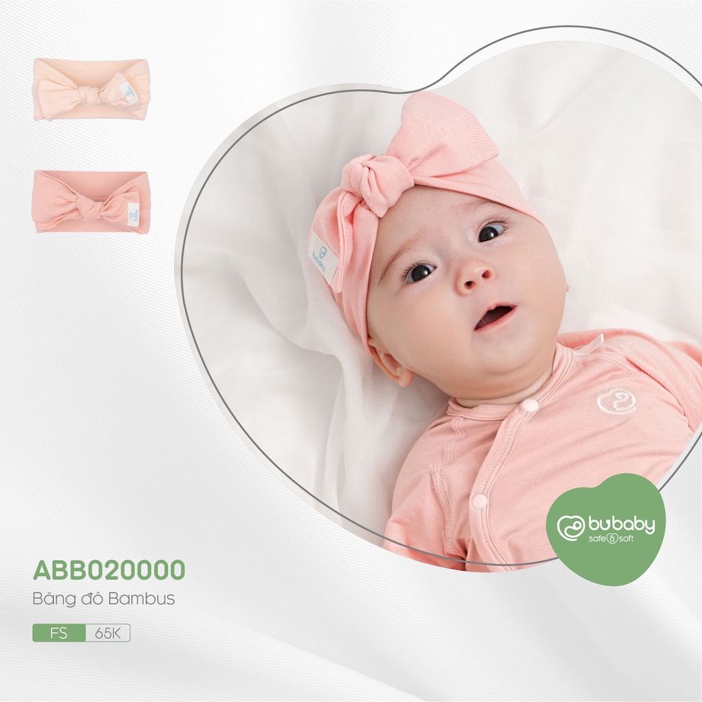 Mũ sơ sinh, băng đô bamboo sợi tre đủ màu tròn, tai gấu Bubaby Bình Dương