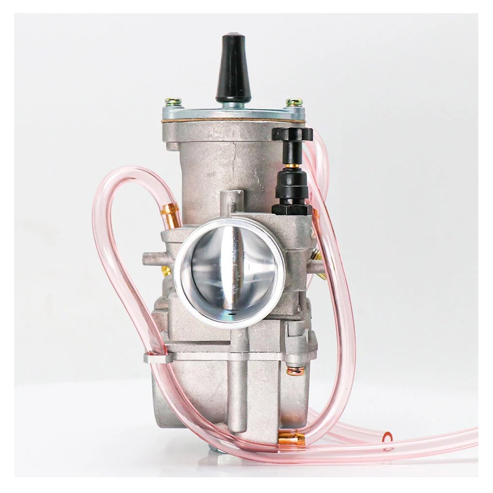 Bình xăng con PWK Kenhin KR150 họng 21mm 24mm 26mm 28mm 30mm 32mm 34mm cho Ga Dẹp OKO PWK RACING ĐEN Yamaha 100cc 125cc 250cc