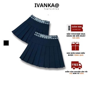 Chân váy xếp ly IVANKA@ váy chữ a có cạp chun co giãn ,váy có quần đùi trong và đủ size.171