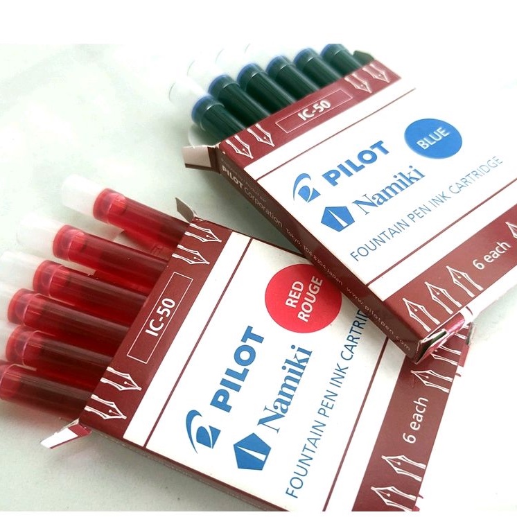 Hộp ống mực Pilot Paralell chính hãng Nhật - 6 ống/12 ống nhiều màu