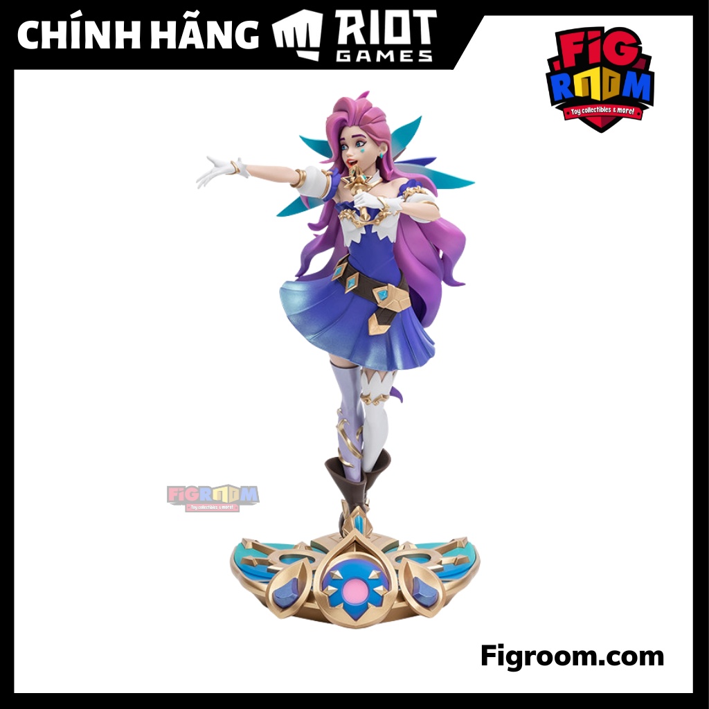 Mô hình LoL Seraphine Unlocked Statue 27cm Chính hãng Riot Games - Figure LMHT Liên Minh Huyền Thoại