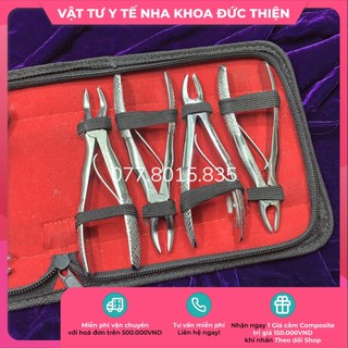 Bộ kềm nhổ răng trẻ em Pakistan 7 chi tiết - Dụng cụ nha khoa chính hãng