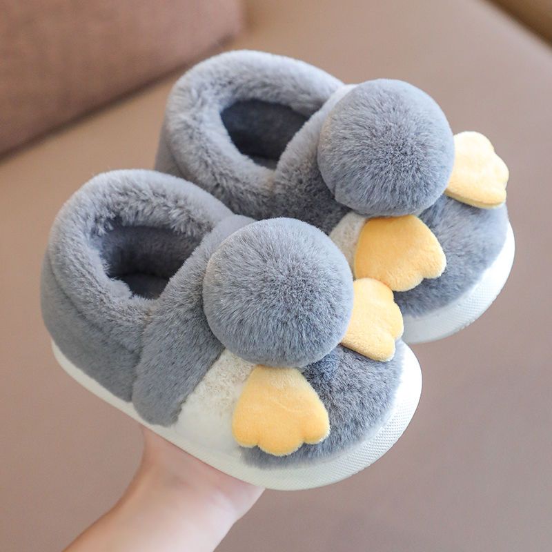 Dép Bông Gót Cao Chống Trượt Mùa Đông Cho Trẻ Em