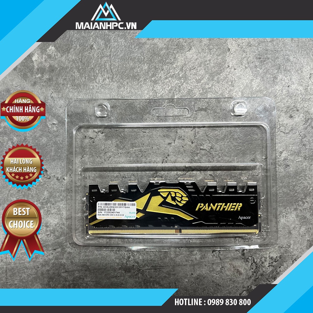 Ram Apacer Panther 8GB 3200Mhz DDR4