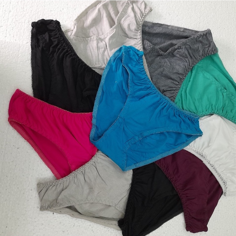 [10 quần Big Size] Quần Lót nữ 60 đến 89 ký 100% Thun Cotton Cao Cấp mềm mịn