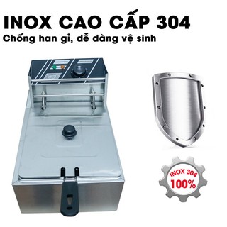 Bếp chiên nhúng điện 6l công suất lớn 3000w-bếp chiên dầu cao cấp siêu bền