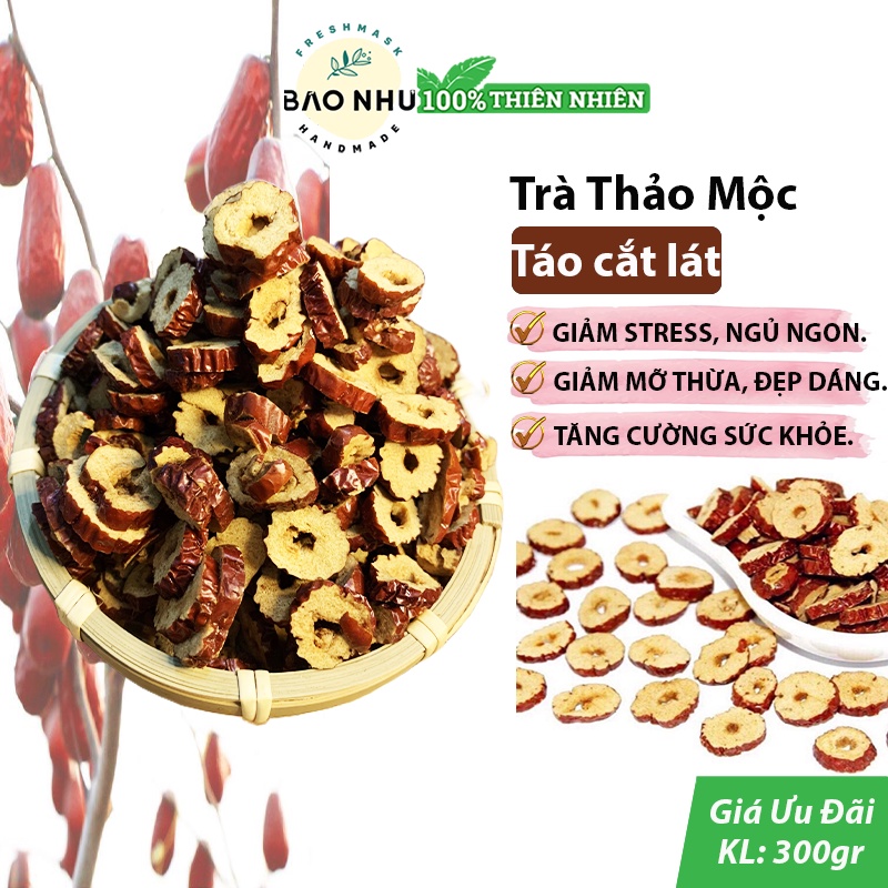 Trà táo đỏ tân cương tách hạt cắt lát - trà thanh nhiệt, ngủ ngon, giảm mỡ - ảnh sản phẩm 1