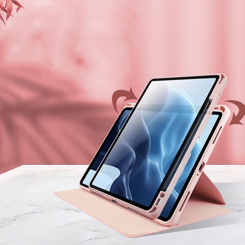 Bao Da PU Máy Tính Bảng Nắp Lật Nam Châm Có Thể Xoay 360 Độ Kiêm Giá Đỡ Và Ngăn Đựng Bút Cho Xiaomi Mi Pad 5 Xiaomi Mi Pad 5 Pro 11