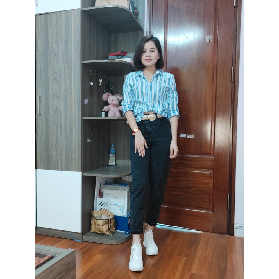 Quần bò jean nữ kiểu dáng Baggi  Hàng Quảng Châu cao cấp