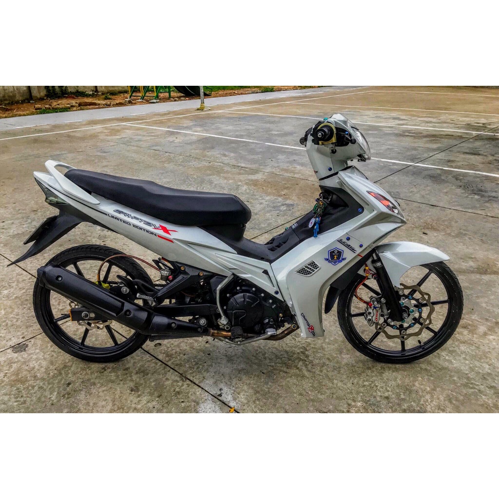 TEM RỜI mẫu Crypton X hy lạp cho Exciter 135 trắng - tem cao cấp không bay màu