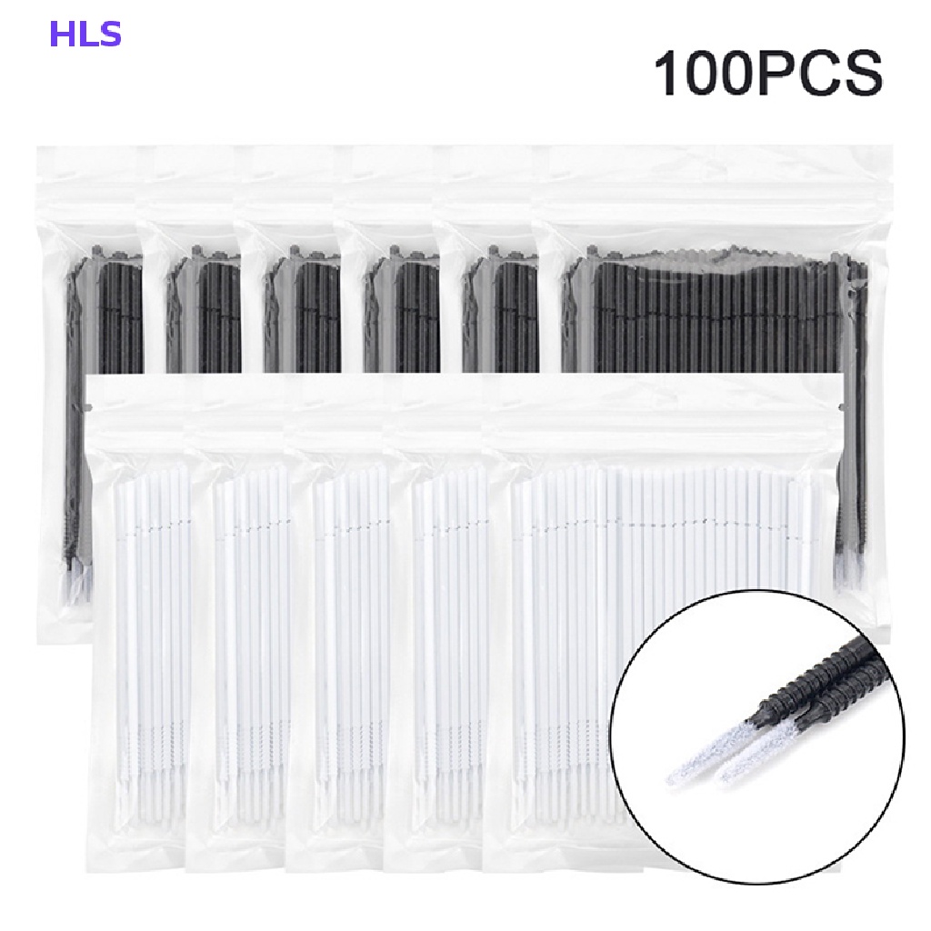Set 100 Cọ Nhỏ Chuốt Mascara Trang Điểm Lông Mi Dùng Một Lần