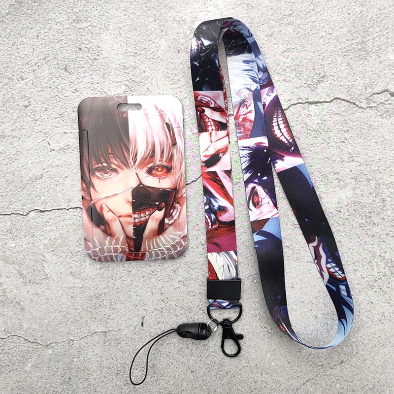 Vỏ Silicon Đựng Thẻ ID Và Dây Đeo Tùy Chỉnh Họa Tiết Hoạt Hình Tokyo Ghoul