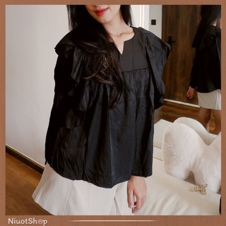NIUOT - Áo sơ mi lụa phi bóng Elysia Shirt -  Ciie