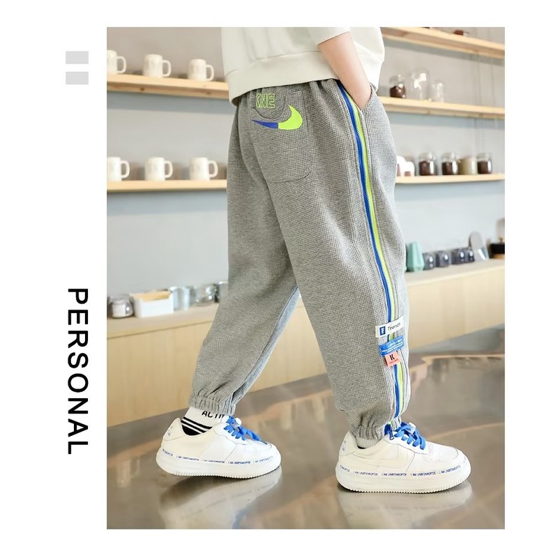 Quần Dài Thể Thao Phong Cách Đường Phố Thời Trang Mùa Thu Cho Bé Trai