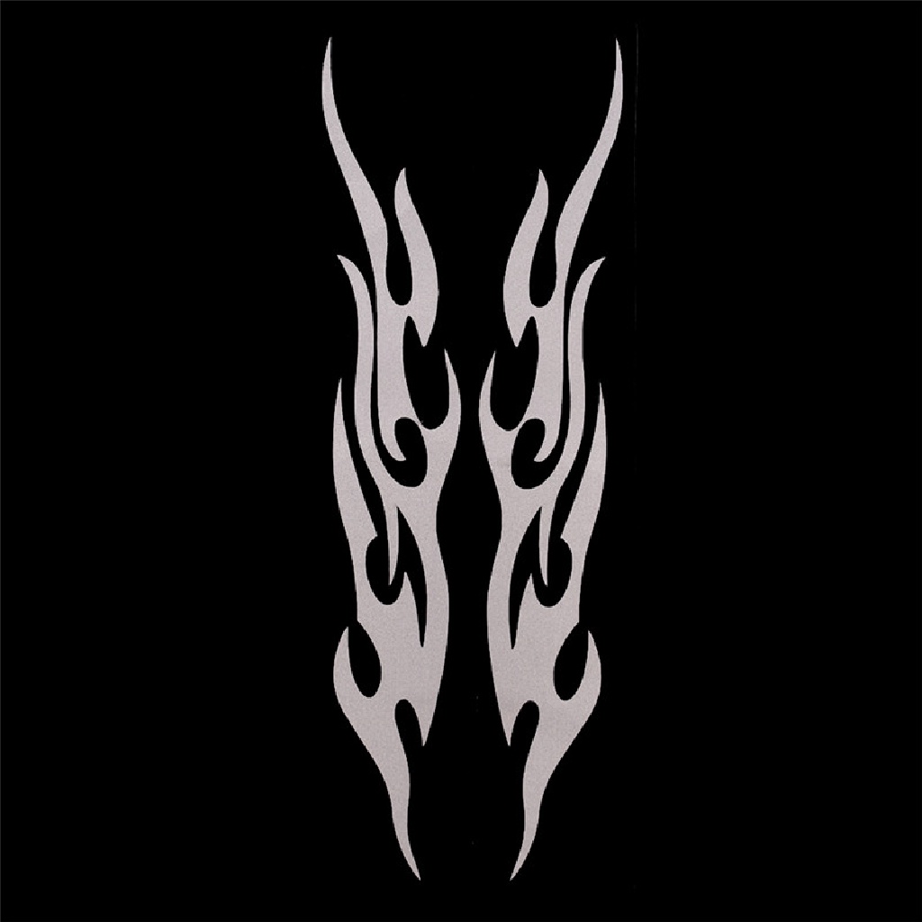 Miếng Dán Vinyl Hình Ngọn Lửa 3D Vui Nhộn Trang Trí Xe Hơi / Xe Tải / Laptop