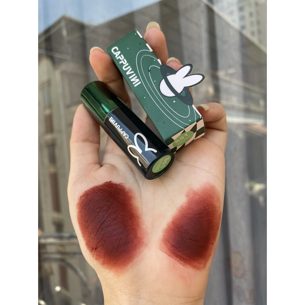 Son kem thỏ xanh Cappuvini bền màu lâu trôi My Galaxy Cao Cấp