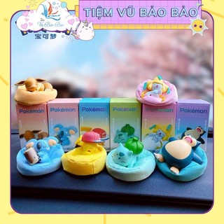 Mô hình Chính hãng Pokemon tư thế ngủ mô hình dễ thương trang trí