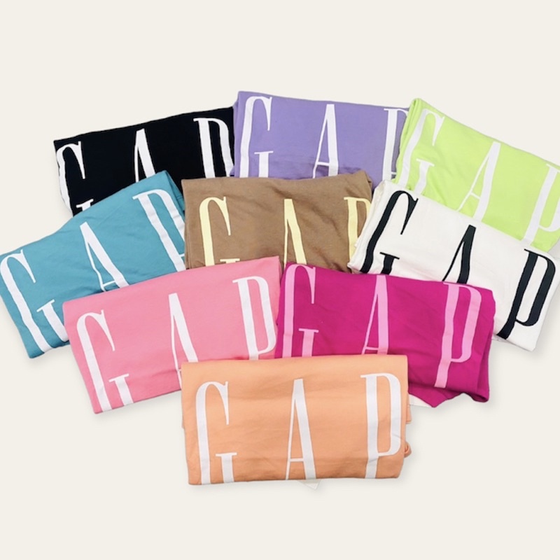 ÁO THUN NỮ GAP CROPTOP LỬNG IN CHỮ