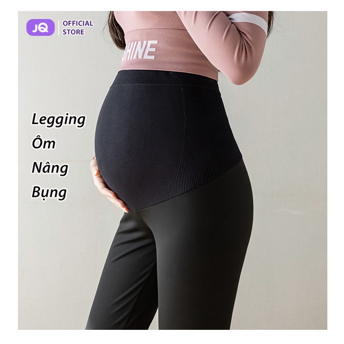 Quần legging bầu Airy Supportive Joyncleon Kissmom vải thun thông hơi mùa xuân hè thu - Mã KL02